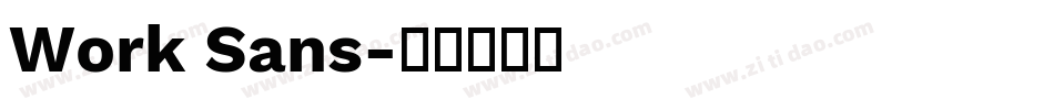 Work Sans字体转换